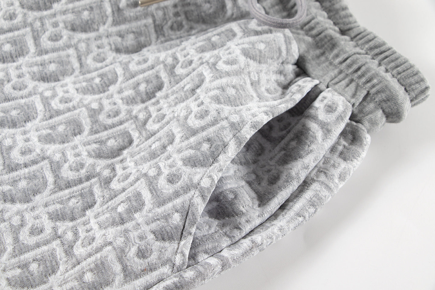 260113 New high-quality custom fabric towel-printed jacquard shorts