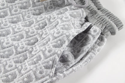 260113 New high-quality custom fabric towel-printed jacquard shorts