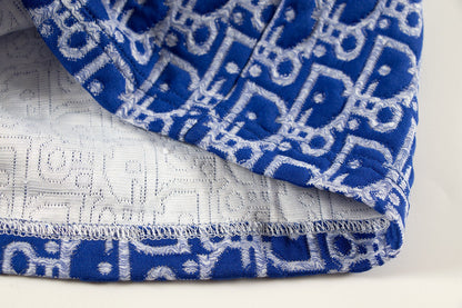 260113 New high-quality custom fabric towel-printed jacquard shorts