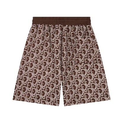 260113 New high-quality custom fabric towel-printed jacquard shorts