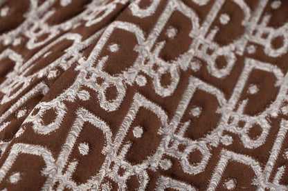 260113 New high-quality custom fabric towel-printed jacquard shorts