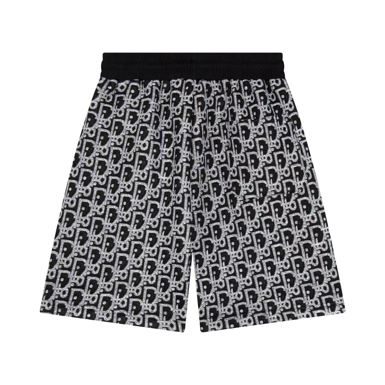 260113 New high-quality custom fabric towel-printed jacquard shorts
