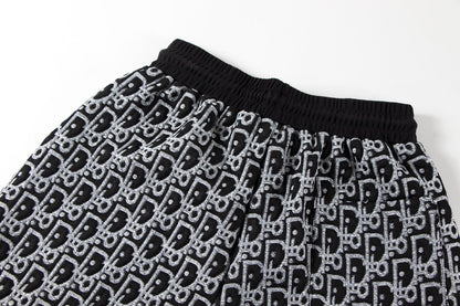 260113 New high-quality custom fabric towel-printed jacquard shorts
