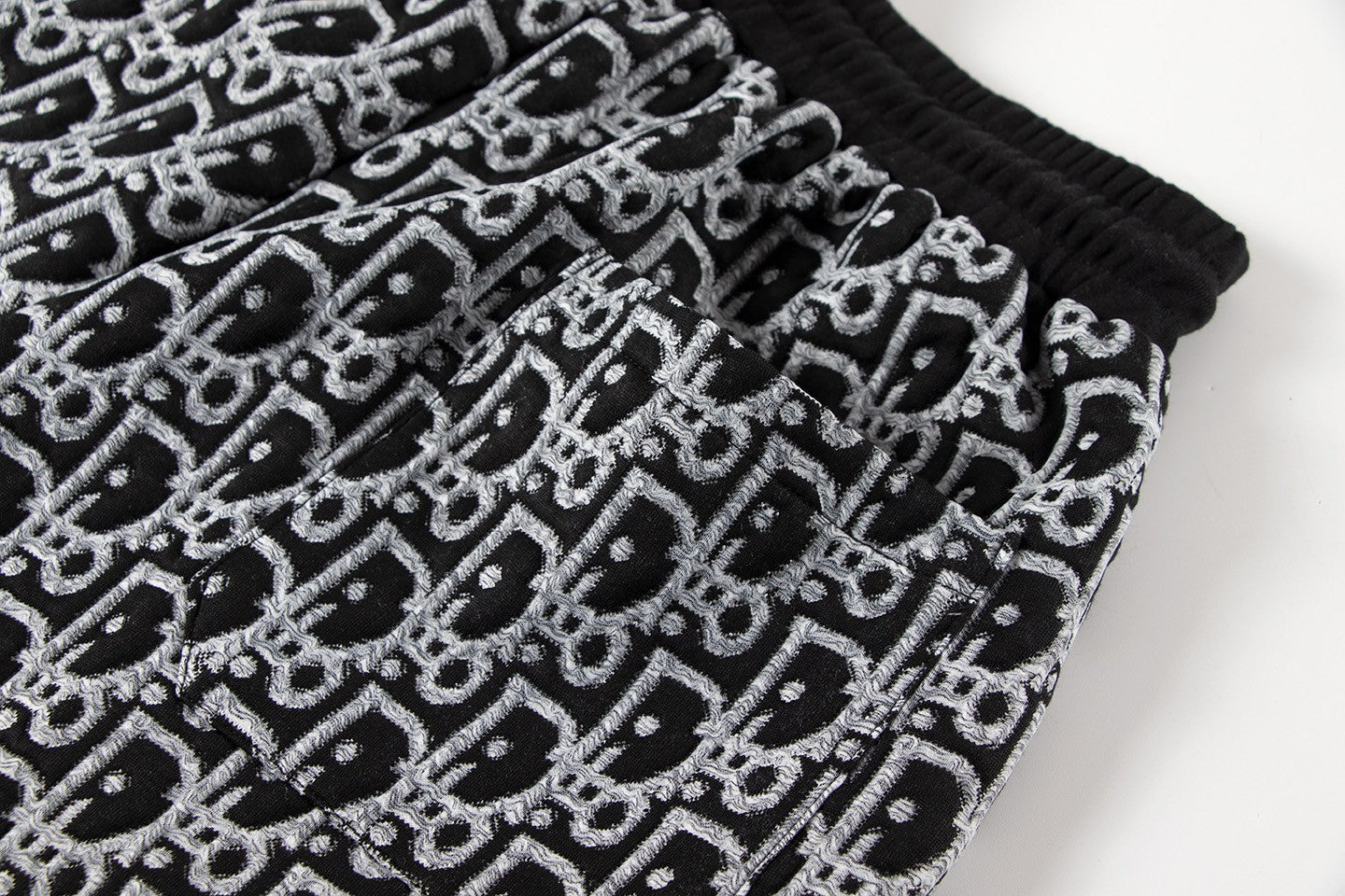 260113 New high-quality custom fabric towel-printed jacquard shorts