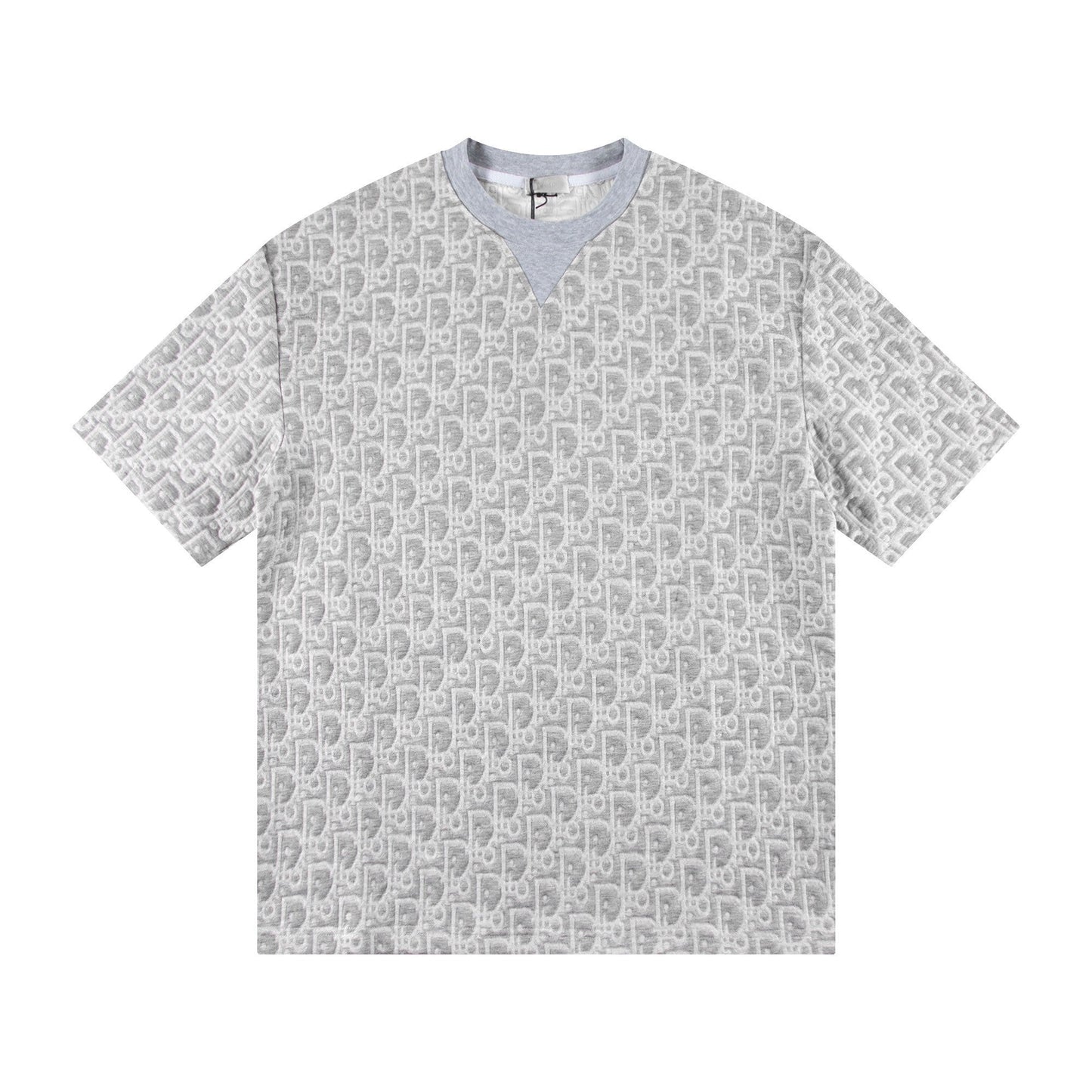 260113 New high-quality custom fabric towel-printed jacquard t-shirt
