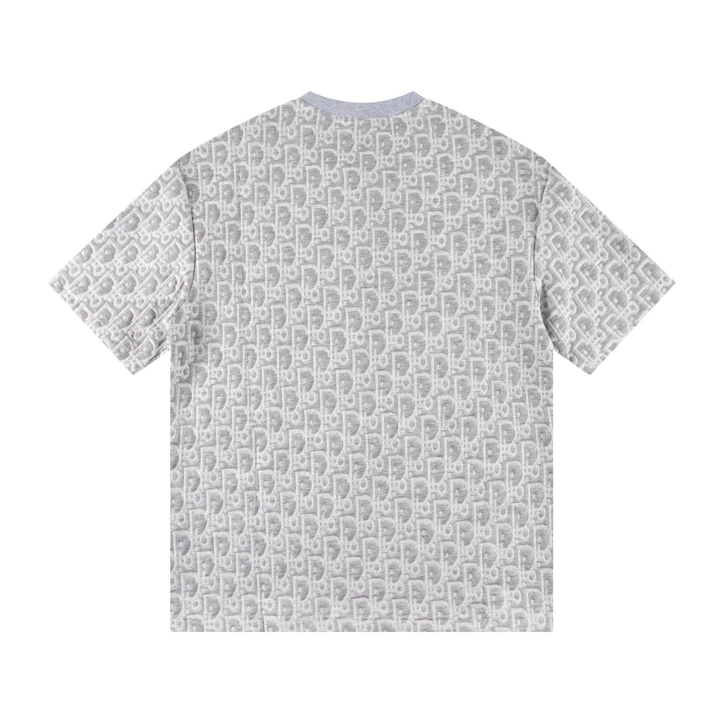 260113 New high-quality custom fabric towel-printed jacquard t-shirt