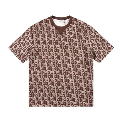 260113 New high-quality custom fabric towel-printed jacquard t-shirt