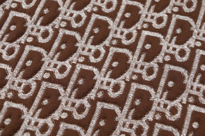 260113 New high-quality custom fabric towel-printed jacquard t-shirt