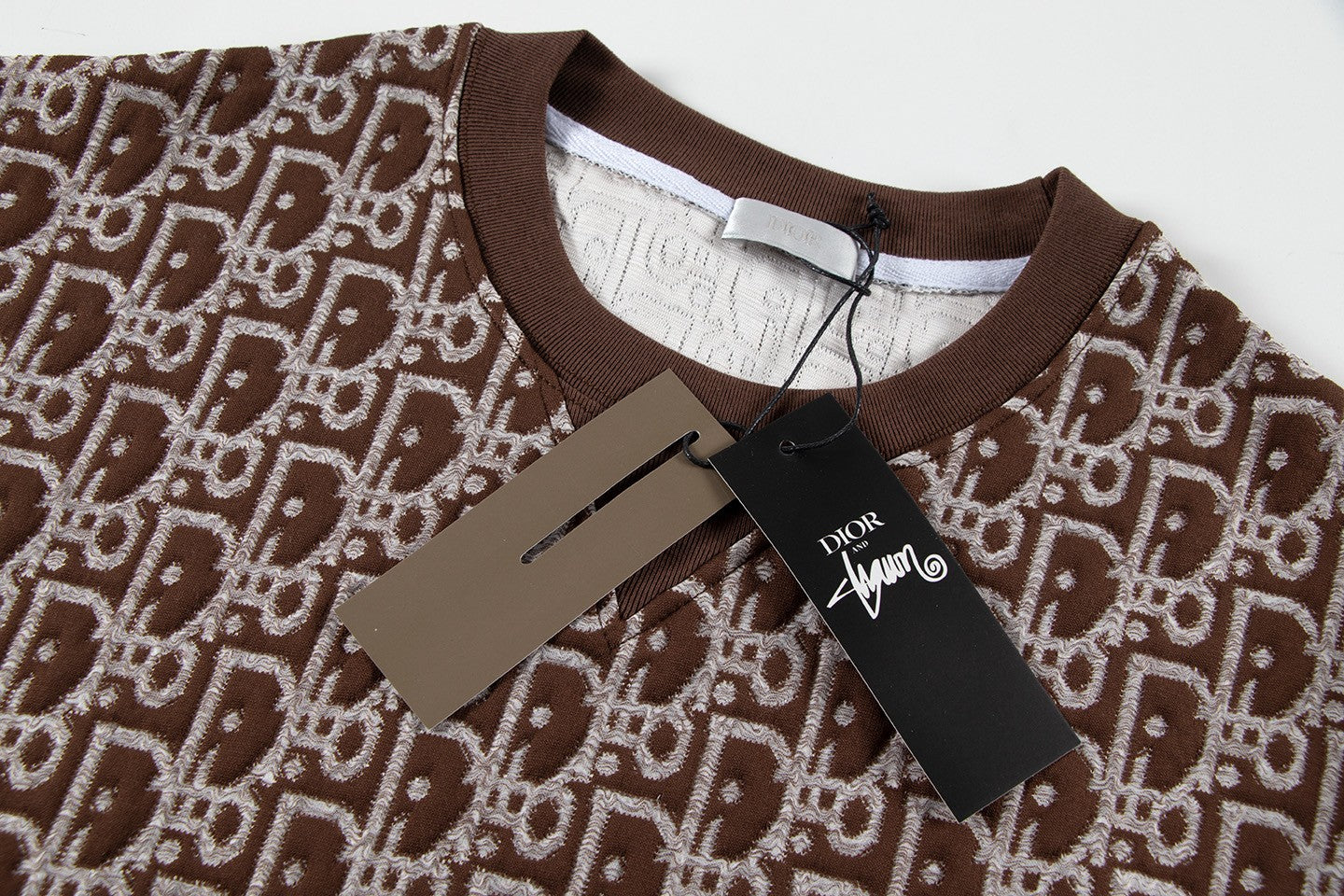 260113 New high-quality custom fabric towel-printed jacquard t-shirt