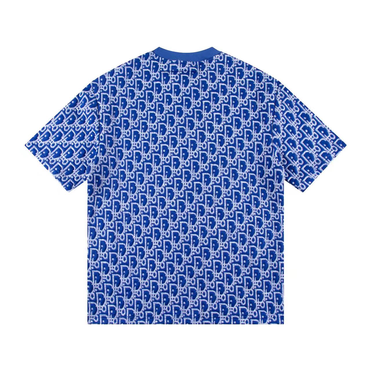 260113 New high-quality custom fabric towel-printed jacquard t-shirt