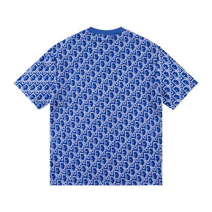 260113 New high-quality custom fabric towel-printed jacquard t-shirt