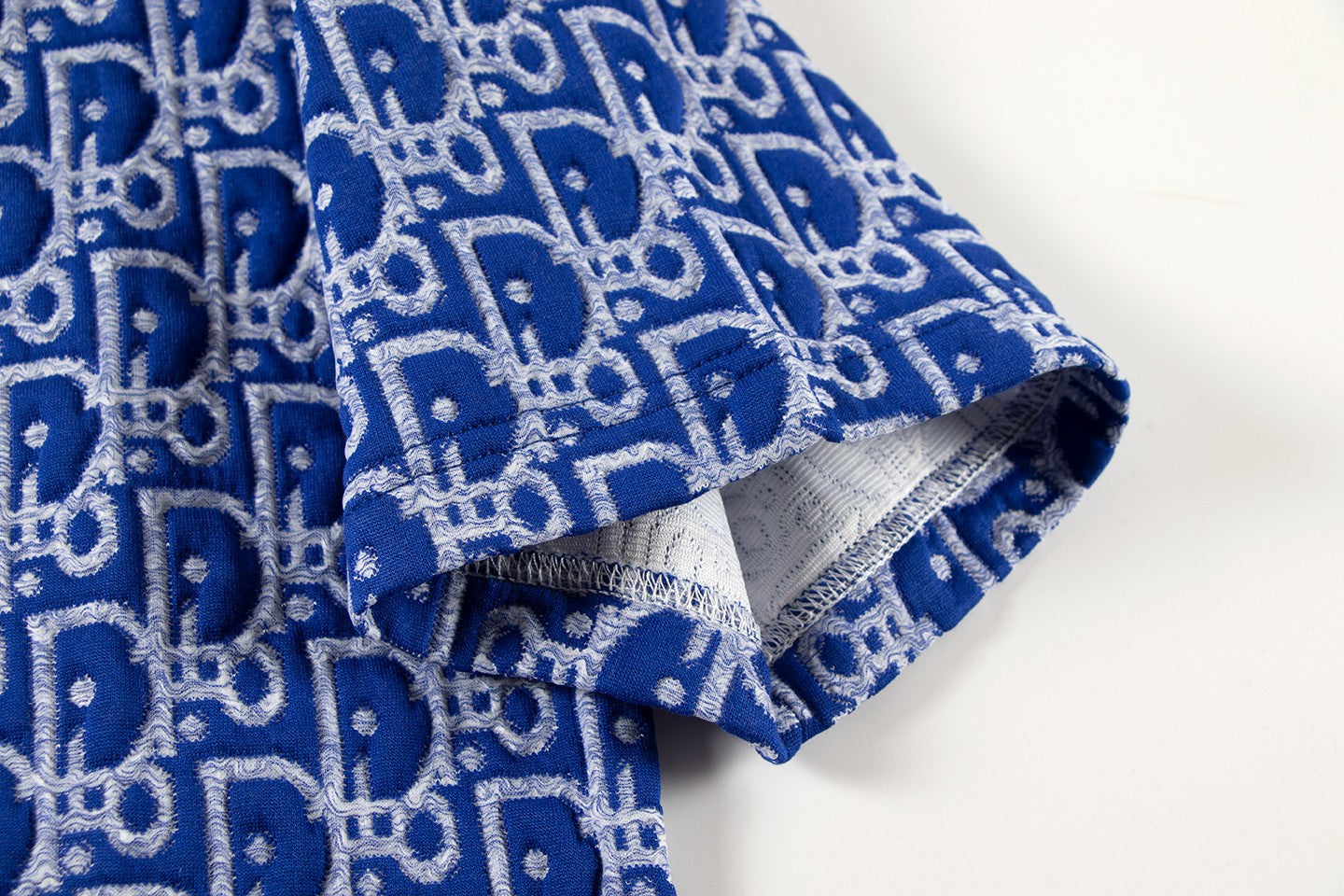 260113 New high-quality custom fabric towel-printed jacquard t-shirt