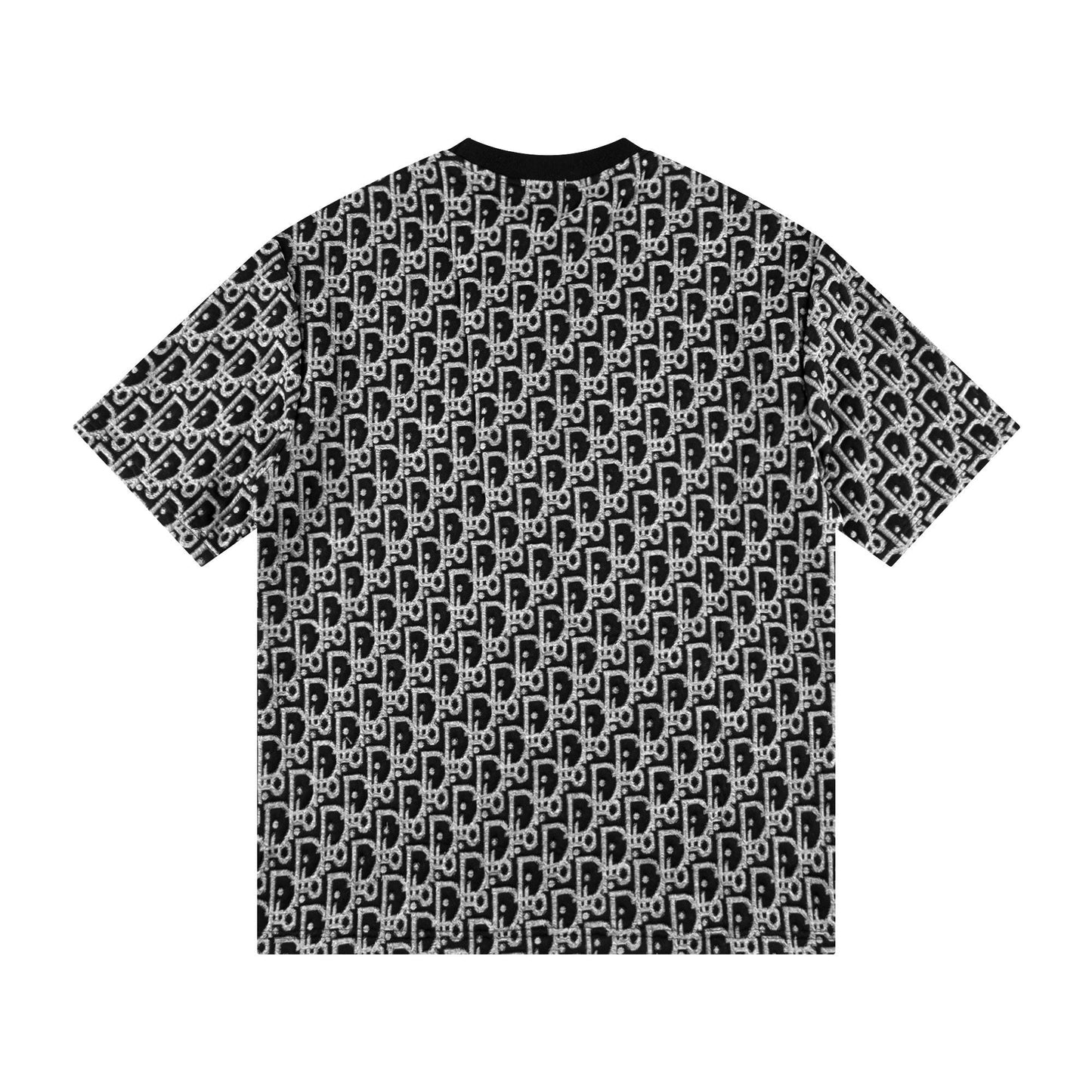 260113 New high-quality custom fabric towel-printed jacquard t-shirt