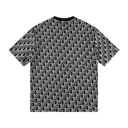 260113 New high-quality custom fabric towel-printed jacquard t-shirt