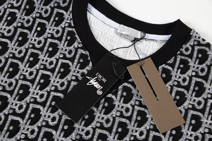 260113 New high-quality custom fabric towel-printed jacquard t-shirt