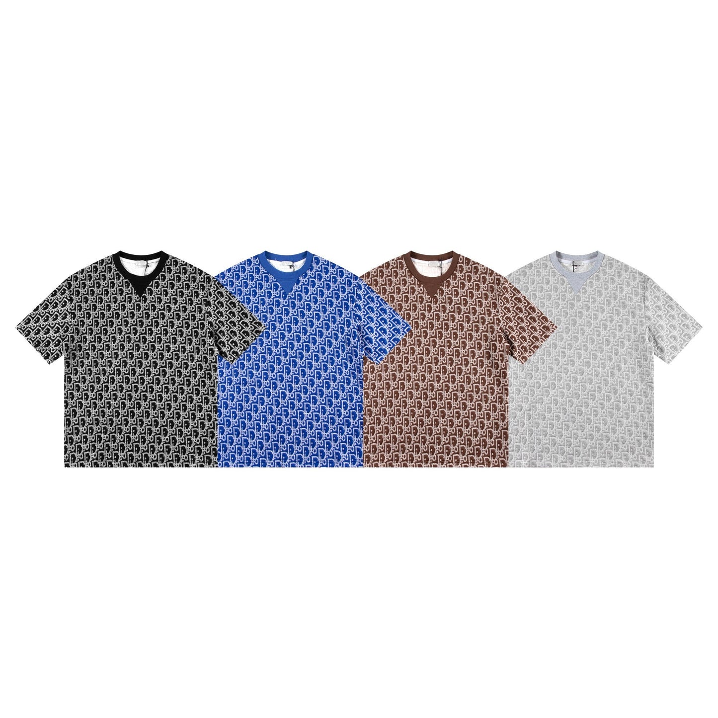 260113 New high-quality custom fabric towel-printed jacquard t-shirt