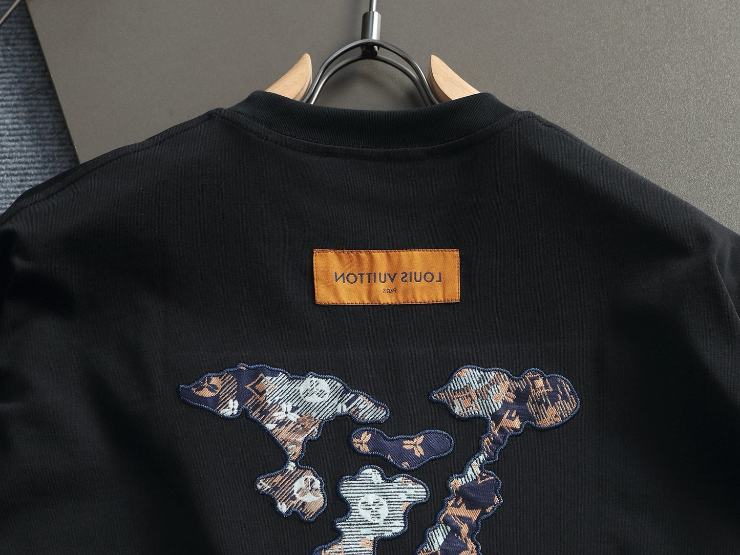 260113 New high-quality classic patchwork embroidered T-shirt
