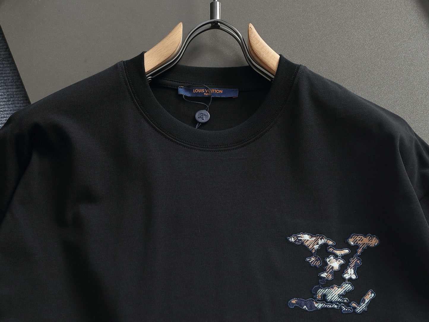 260113 New high-quality classic patchwork embroidered T-shirt