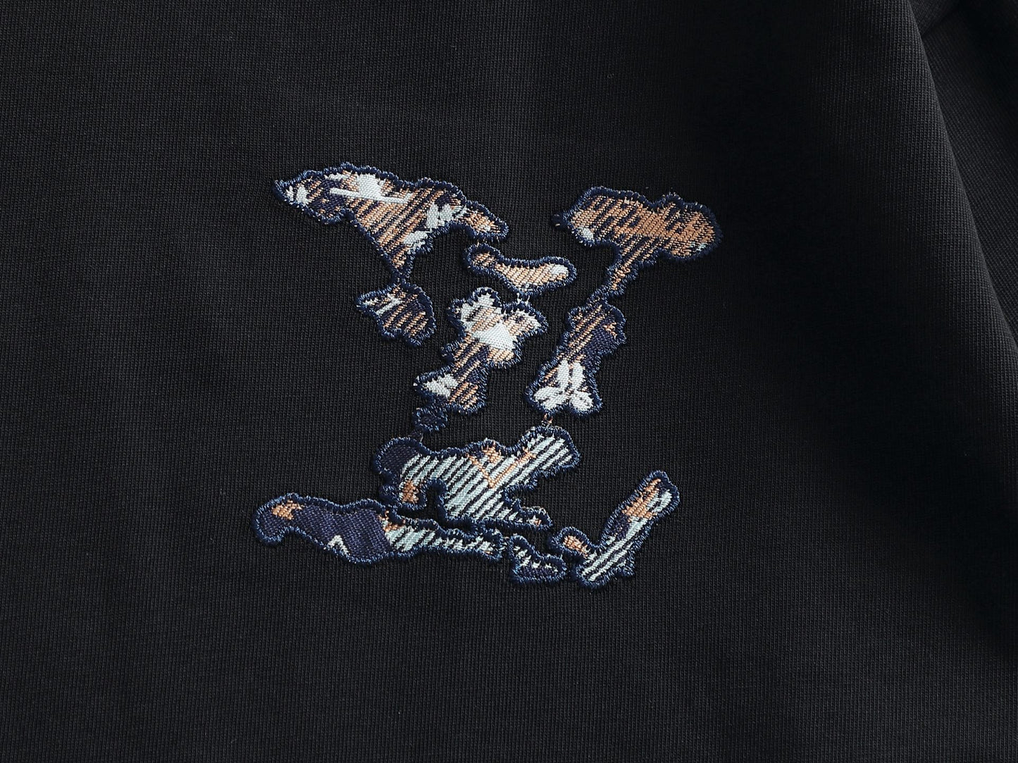 260113 New high-quality classic patchwork embroidered T-shirt