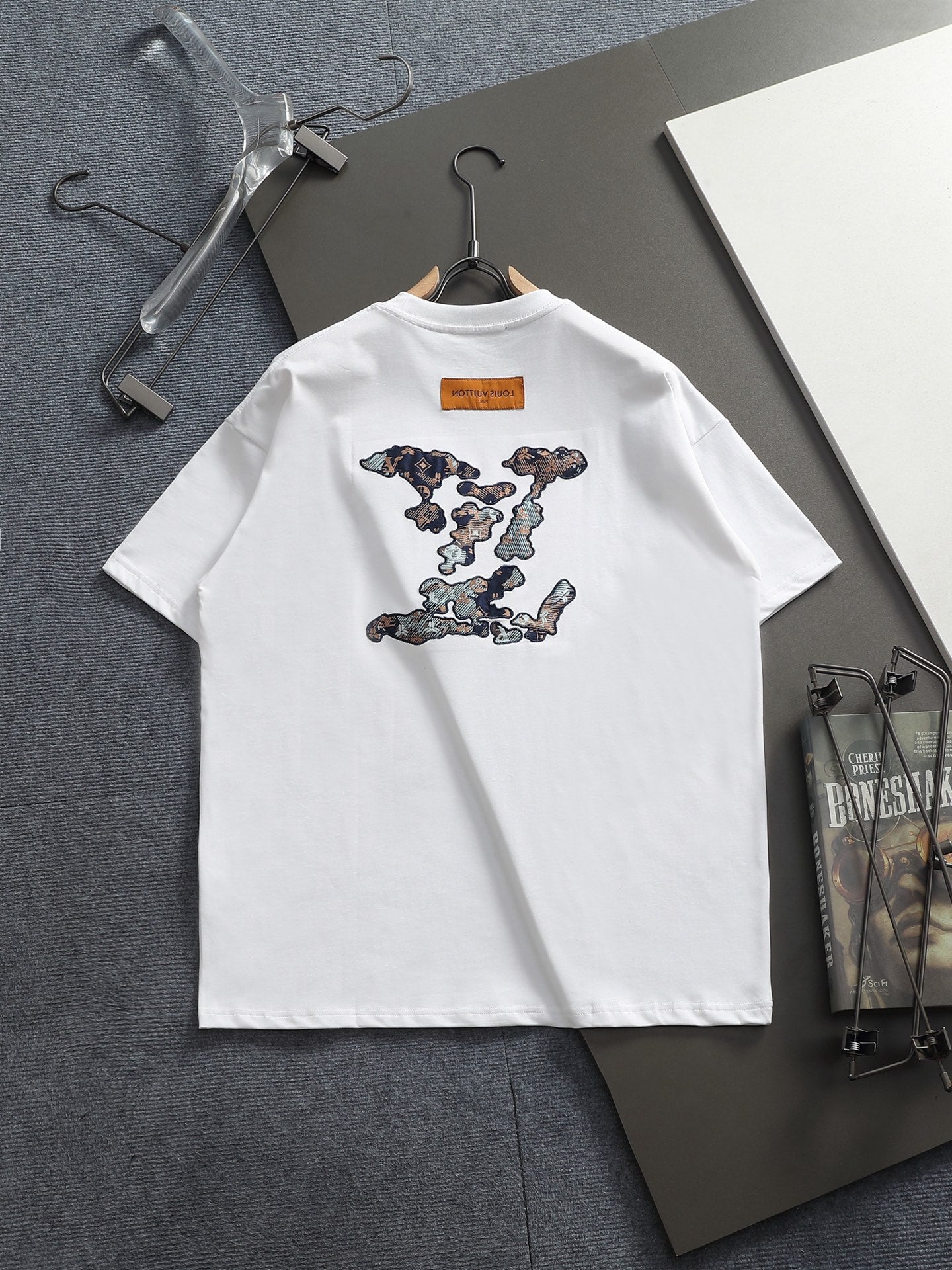 260113 New high-quality classic patchwork embroidered T-shirt