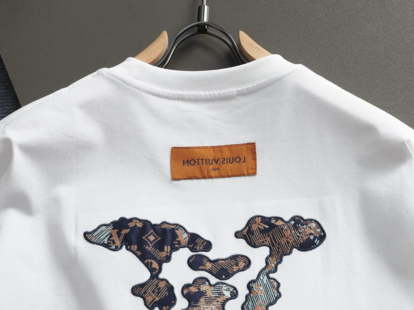 260113 New high-quality classic patchwork embroidered T-shirt