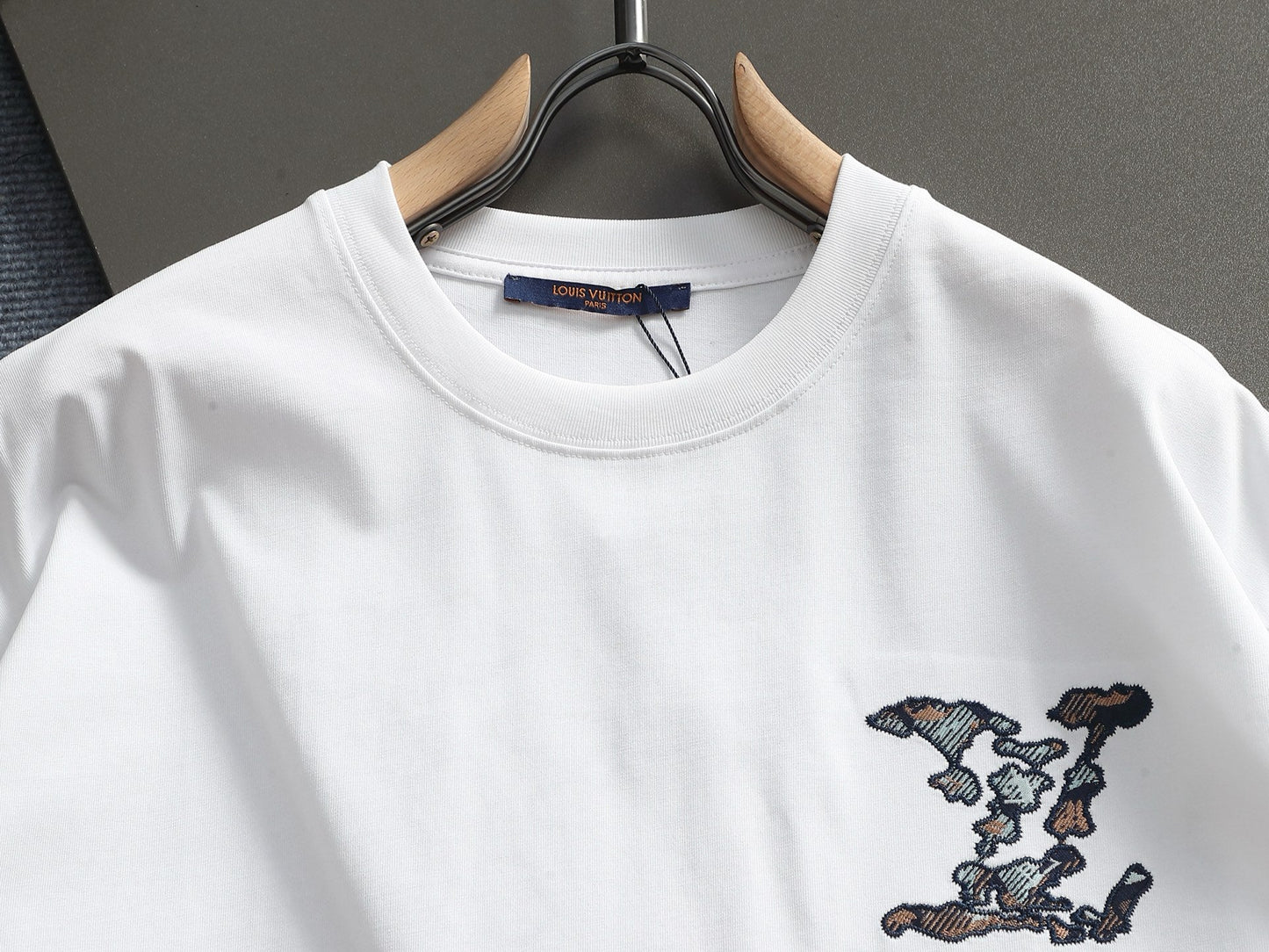 260113 New high-quality classic patchwork embroidered T-shirt