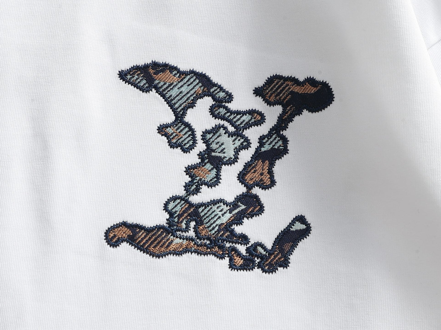 260113 New high-quality classic patchwork embroidered T-shirt