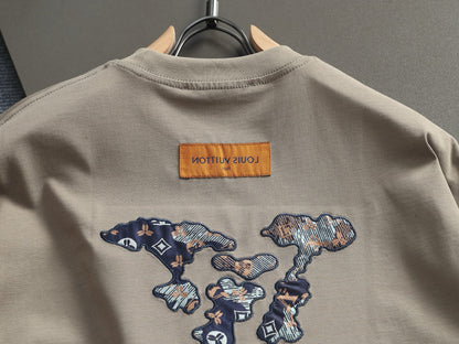 260113 New high-quality classic patchwork embroidered T-shirt