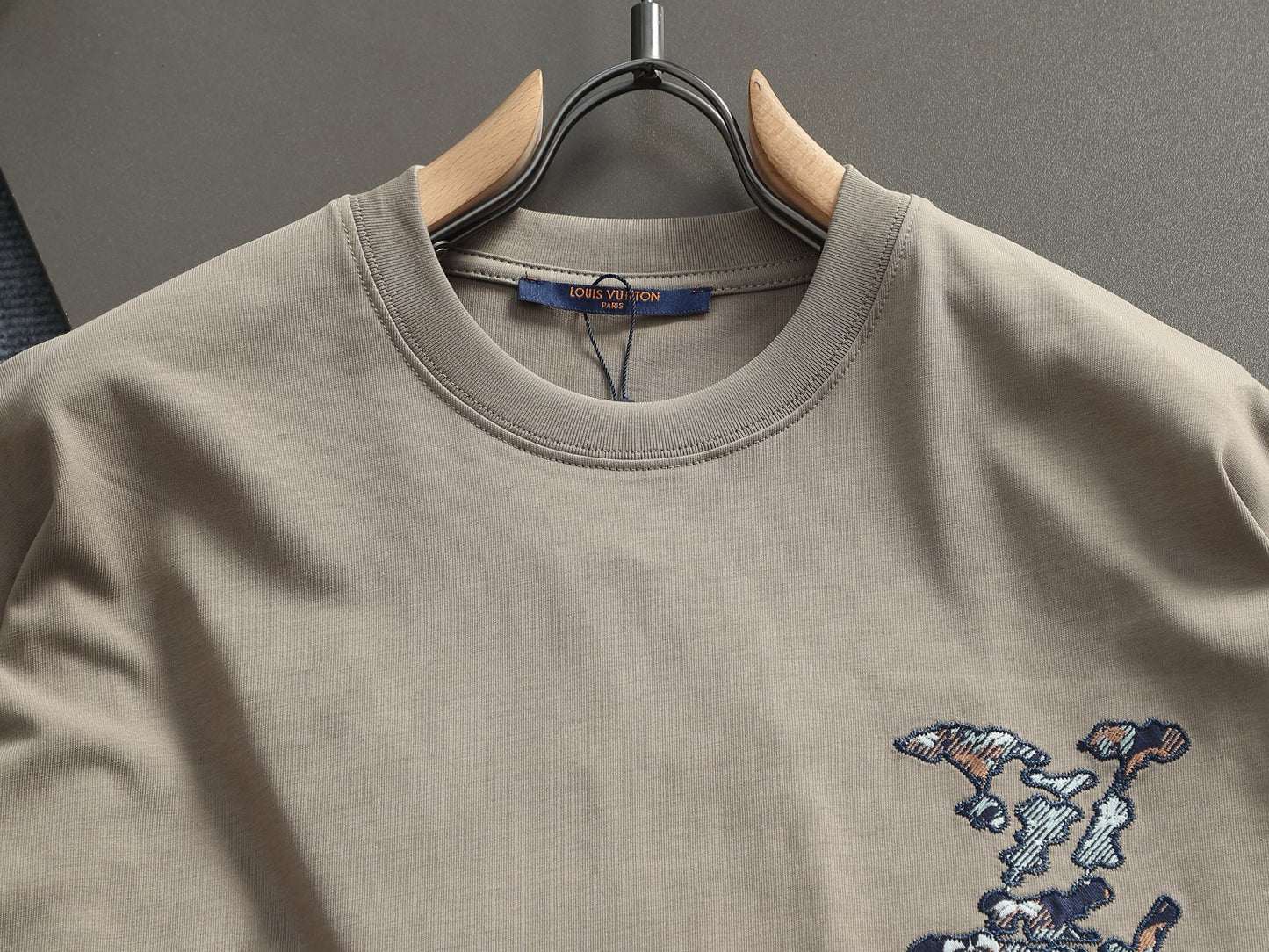 260113 New high-quality classic patchwork embroidered T-shirt