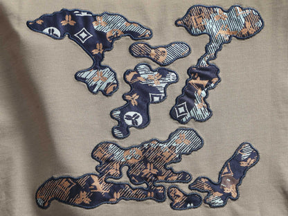 260113 New high-quality classic patchwork embroidered T-shirt