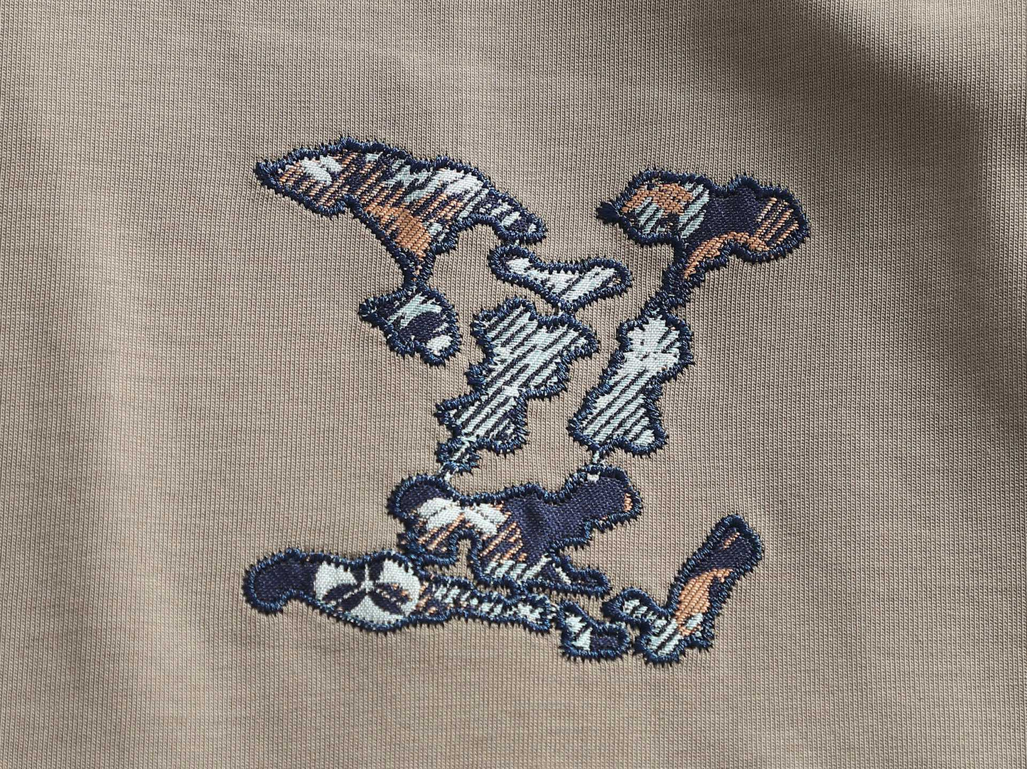 260113 New high-quality classic patchwork embroidered T-shirt