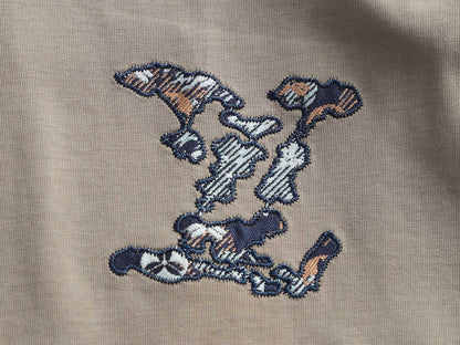 260113 New high-quality classic patchwork embroidered T-shirt