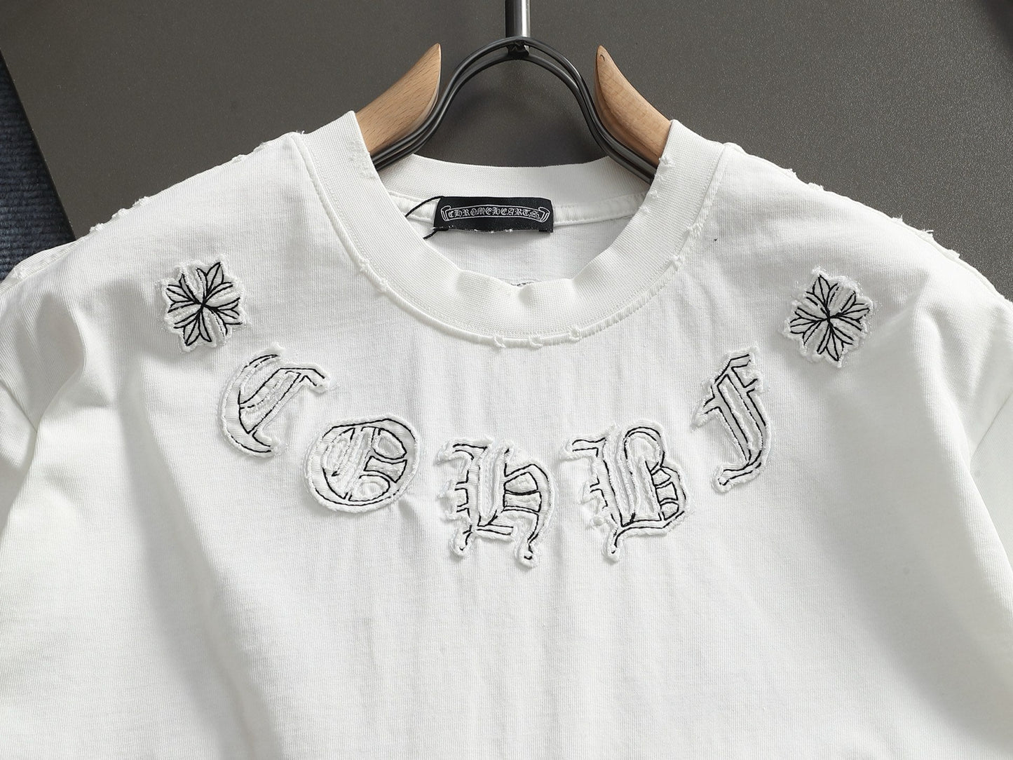 260113 New high-quality classic patchwork embroidered T-shirt