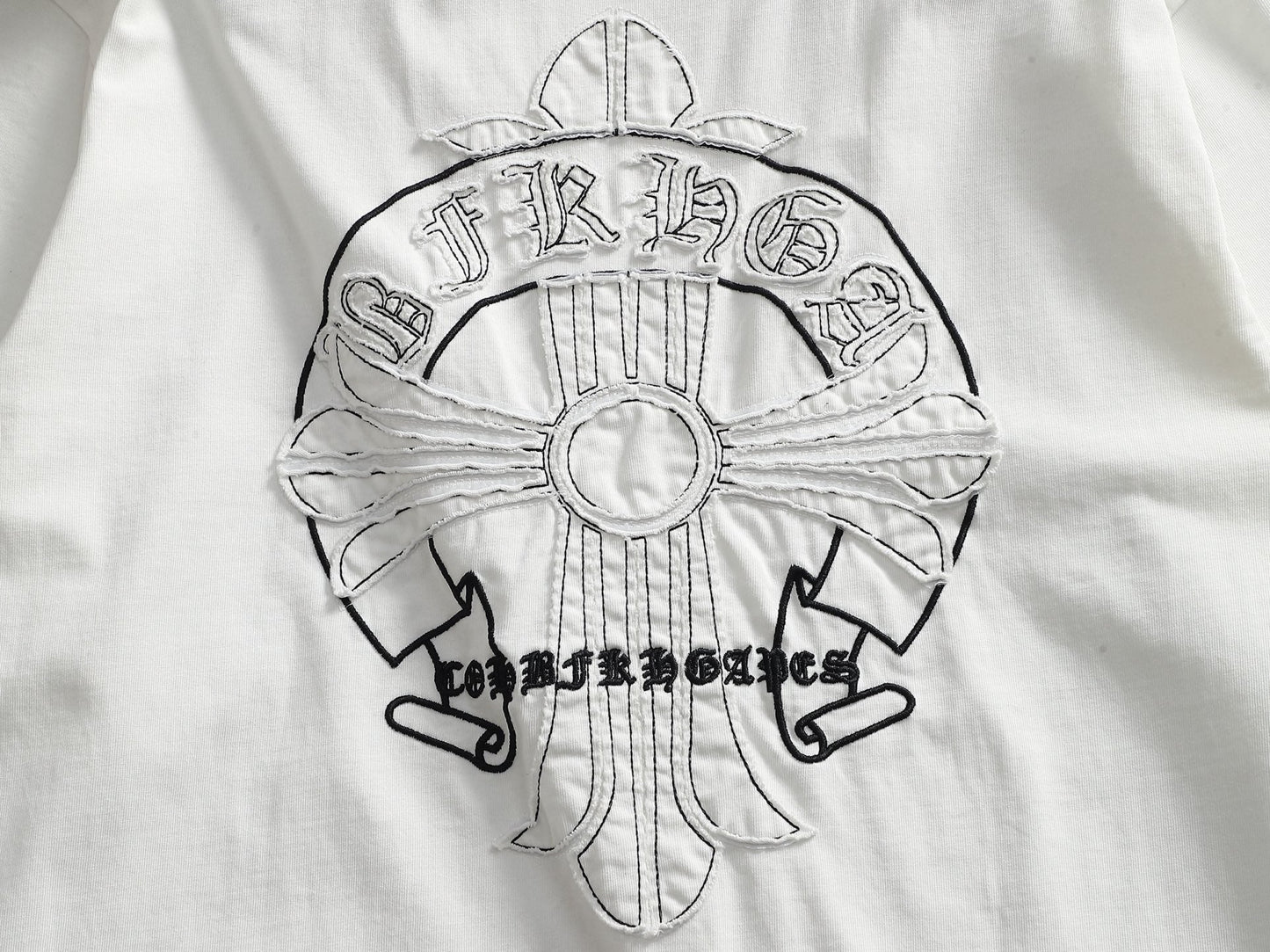 260113 New high-quality classic patchwork embroidered T-shirt