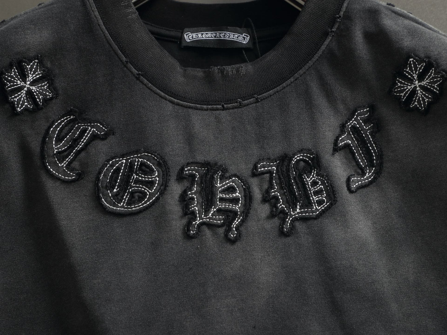 260113 New high-quality classic patchwork embroidered T-shirt