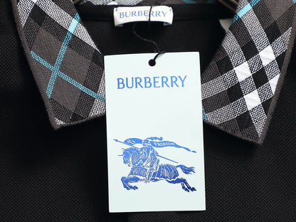 260113 New high-quality classic check-patterned woven collar polo