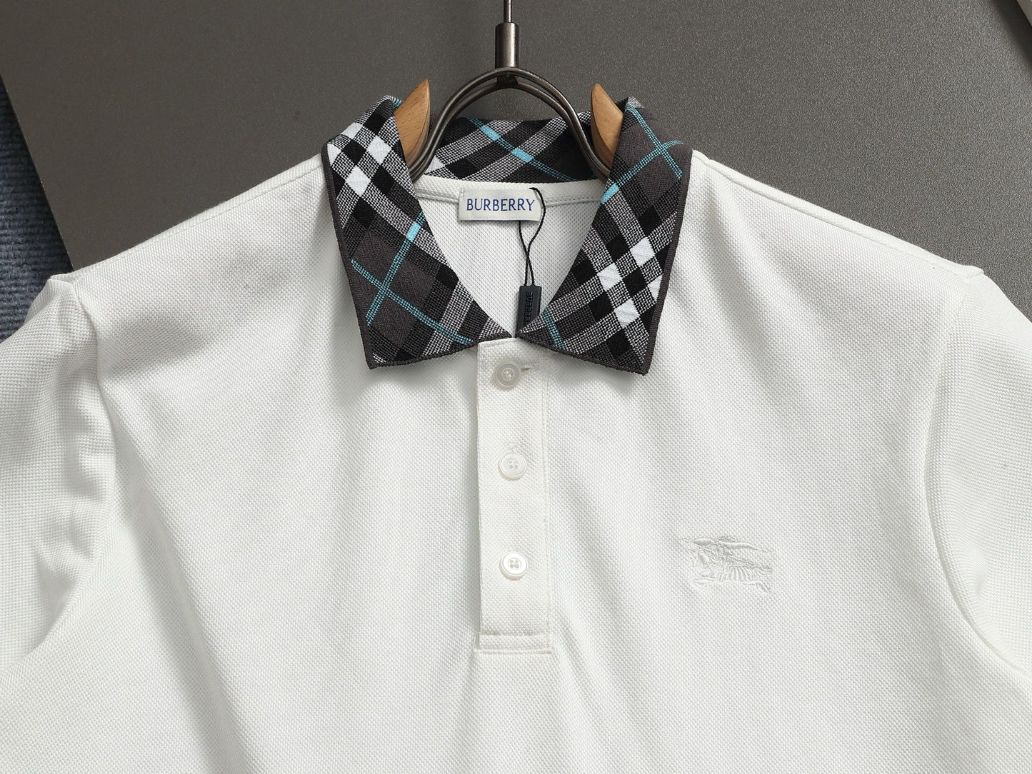 260113 New high-quality classic check-patterned woven collar polo