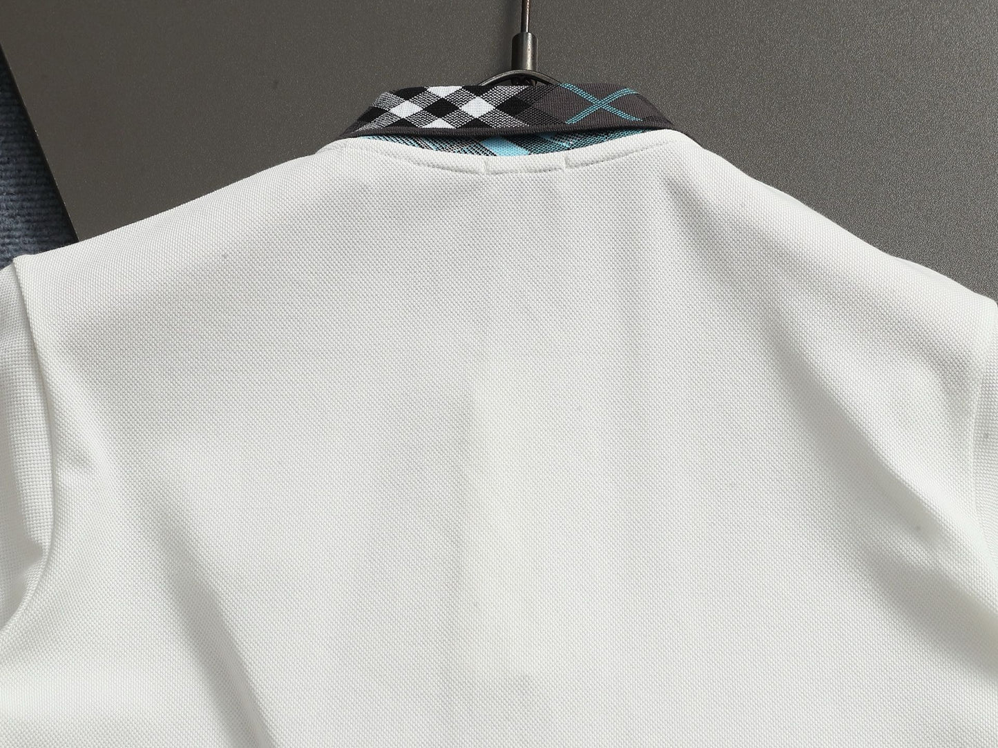 260113 New high-quality classic check-patterned woven collar polo