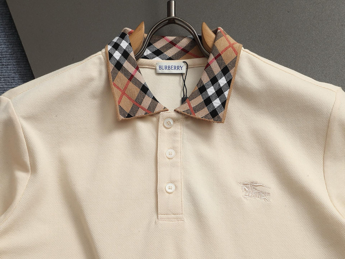 260113 New high-quality classic check-patterned woven collar polo