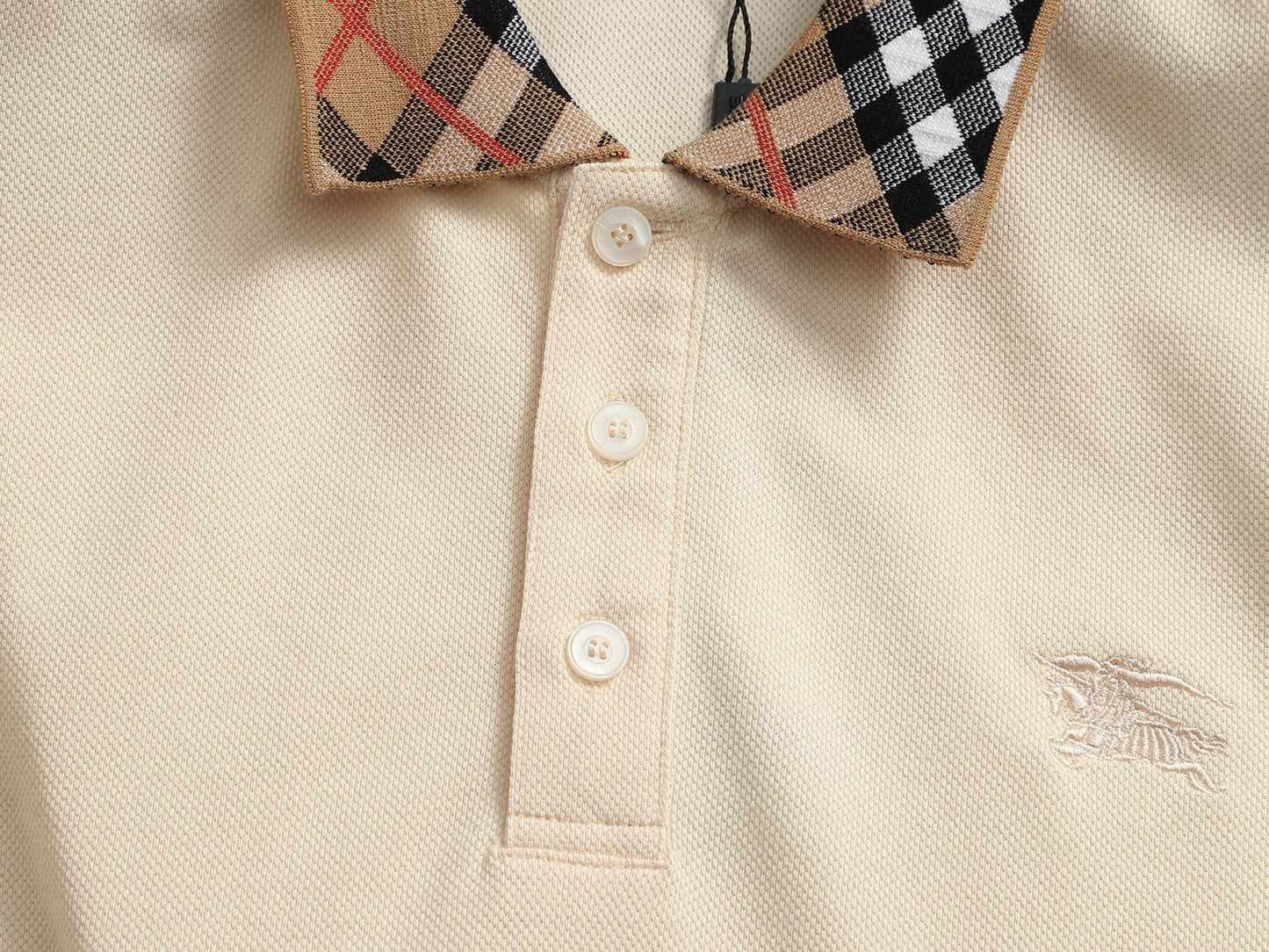 260113 New high-quality classic check-patterned woven collar polo