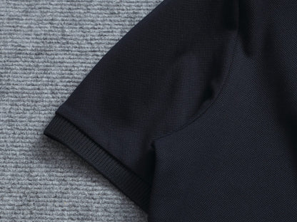 260113 New high-quality towel collar polo with triangular logo