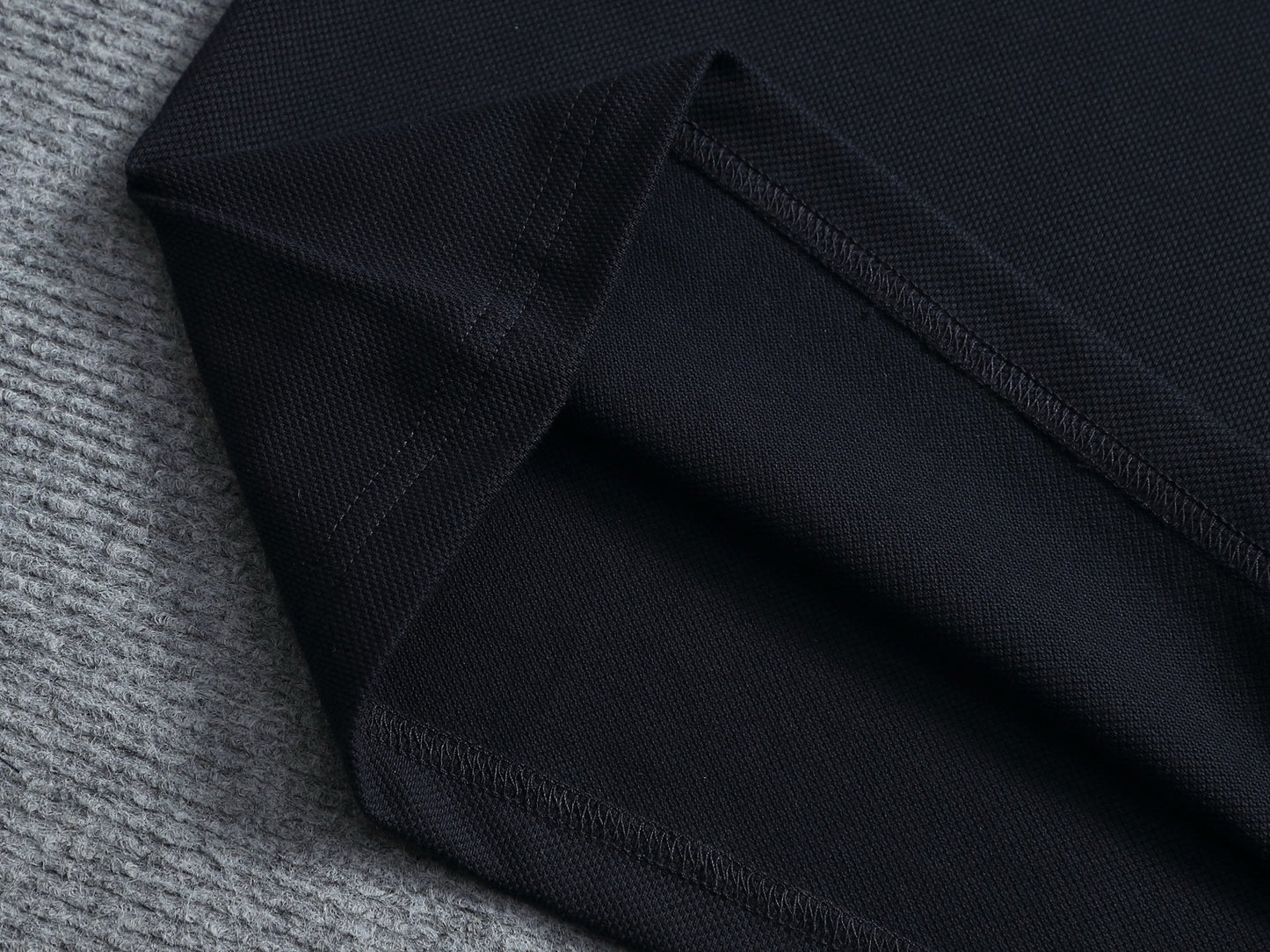 260113 New high-quality towel collar polo with triangular logo