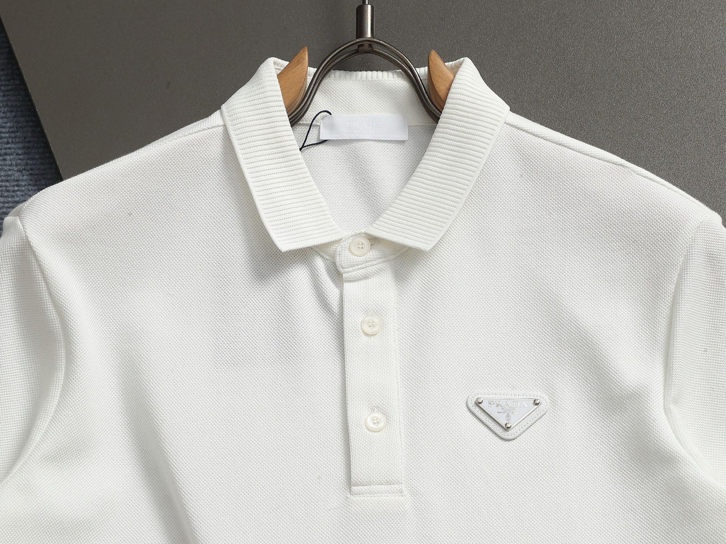 260113 New high-quality towel collar polo with triangular logo