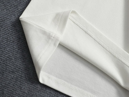 260113 New high-quality towel collar polo with triangular logo
