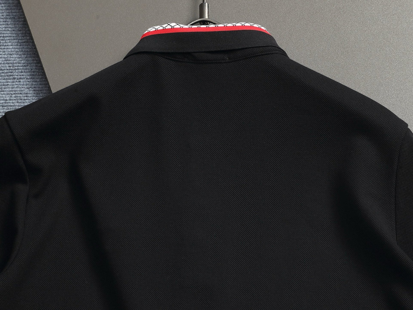 260113 New high-quality letter-stitched multi-color patch-neck Polo