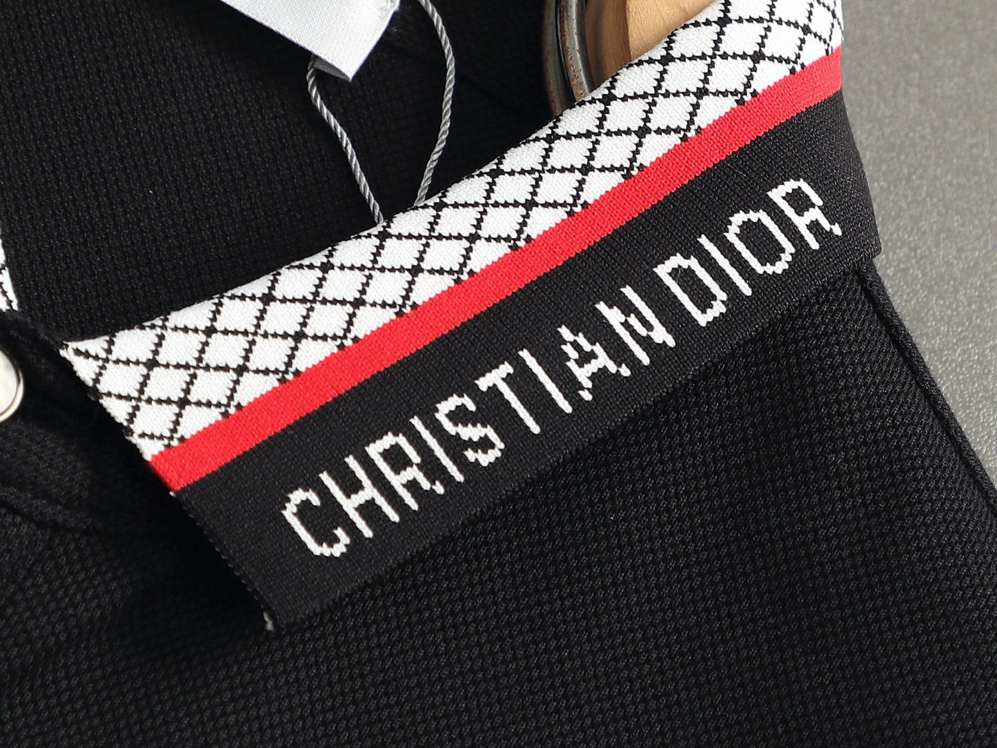 260113 New high-quality letter-stitched multi-color patch-neck Polo