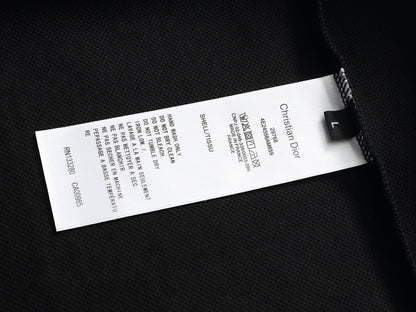260113 New high-quality letter-stitched multi-color patch-neck Polo