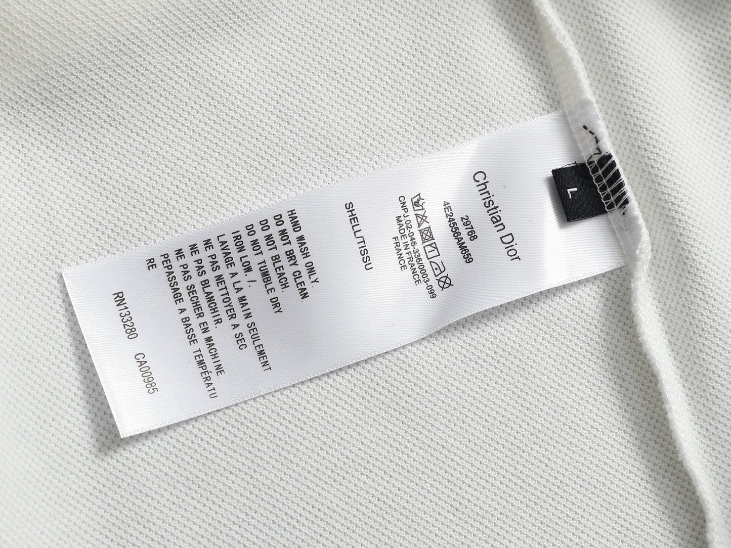 260113 New high-quality letter-stitched multi-color patch-neck Polo