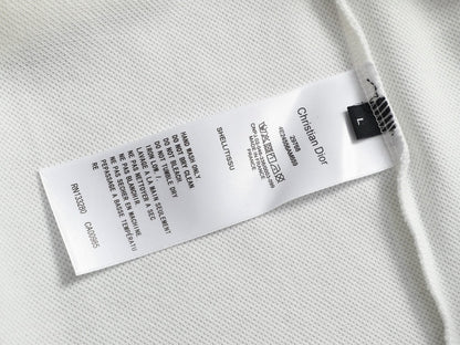 260113 New high-quality letter-stitched multi-color patch-neck Polo