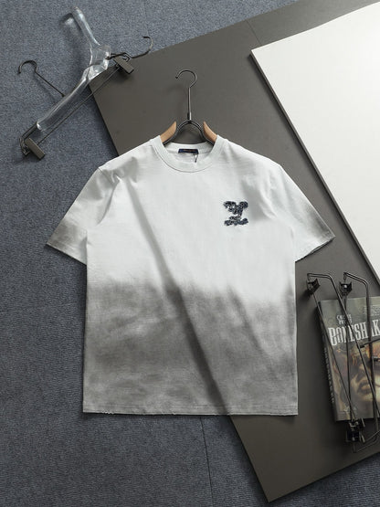 260113 New high-quality tie-dye gradient T-shirt